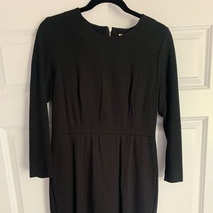 J Crew Black Knee Length Dress